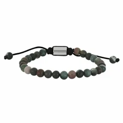 Indian Agate Armbånd, Stone/Steel