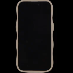 Iphone 15 Pro Max Transparent Wavy Cover, Mocha Brown/Transparent