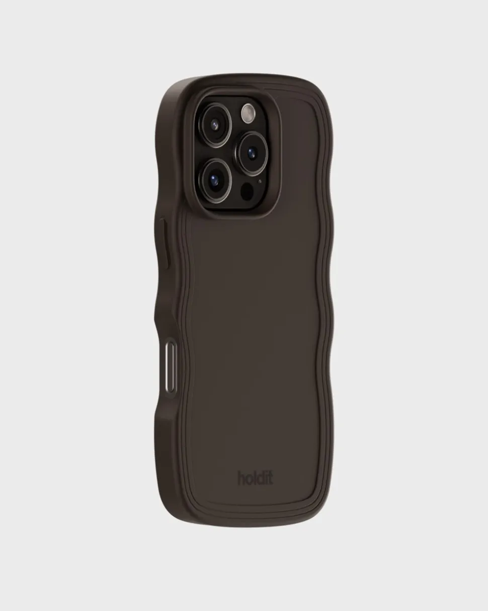 Iphone 16 Pro Max Wavy Cover, Chocolate