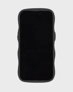 Iphone 12/12 Pro Transparent Wavy Cover, Black/Transparent