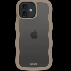 Iphone 12/12 Pro Transparent Wavy Cover, Mocha Brown/Transparent