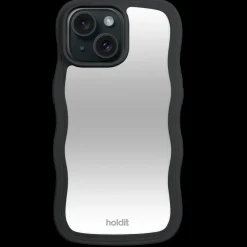 Iphone 15/14/13 Wavy Cover, Black/Mirror