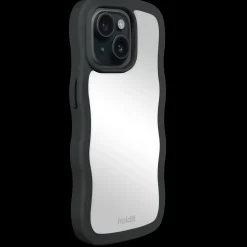 Iphone 15/14/13 Wavy Cover, Black/Mirror