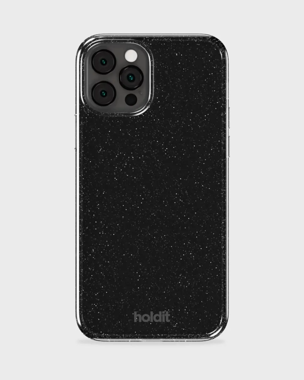 Iphone 12/12Pro Glitter Cover, Black