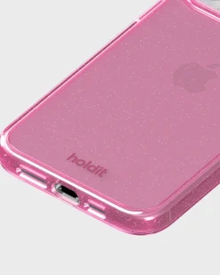 Iphone 15Pro Glitter Cover, Pink
