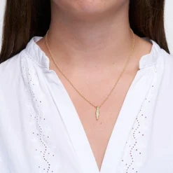 Iris Halskæde, Gold Plated, 42 cm