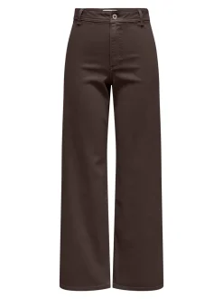 Iris Wide Bukser, Coffee Bean, M/L32