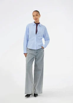 IsoldeMD Solid Jeans, Blue Beige Wash, XS