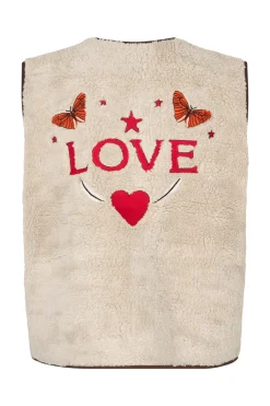 JaceLL Love Vest, Beige, M