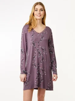 Jacqueline Langærmet Natkjole, Moonscape, XS