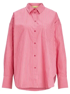 Jamie Skjorte, Cerise Stripe, L