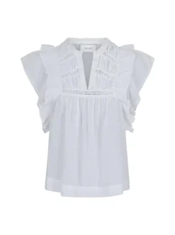 Jayla S Voile Bluse, Hvid, 34