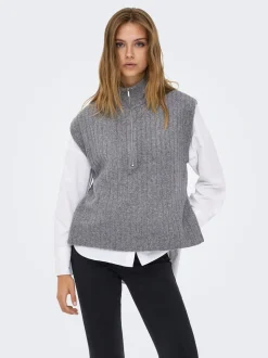 Jeanett Life Vest, Medium Grey Melange, M