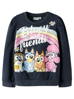 Jenney Bluey Sweatshirt, Navy Blazer, 98 cm