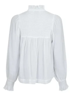 Jill S Voile Bluse, White, 36
