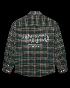 Jong Em Check Overshirt, Green Check, XL