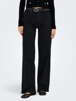 Juicy Højtaljede Jeans, Black Denim, W29/L32