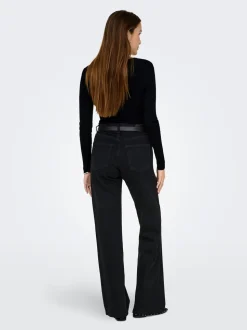 Juicy Højtaljede Jeans, Black Denim, W29/L32