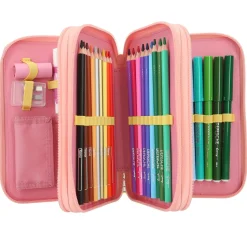 Juicy Tripple Penalhus, Lyserød/Grå