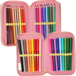 Juicy Tripple Penalhus, Lyserød/Grå