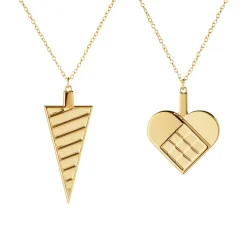 Jul 2025 2-pak Hjerte & Kræmmerhus Juleornament