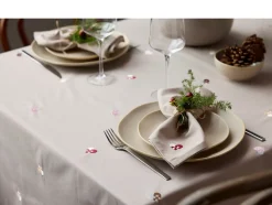 Julehjerte Dug, Rose, 140x320 cm