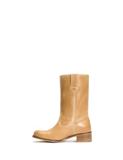 Julia Gaucho Escovado Støvler, Light Tan, 38