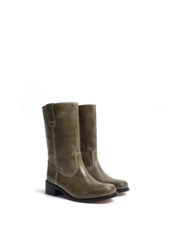 Julia Gaucho Escovado Støvler, Army Green, 39