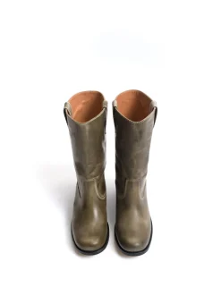 Julia Gaucho Escovado Støvler, Army Green, 39