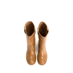 Julia Gaucho Escovado Støvler, Dark Tan, 38