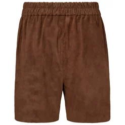 Julia Suede Shorts, Wood, XL