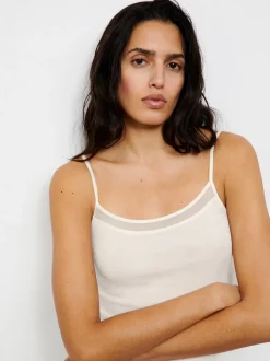 Juliana Chemise Top, Ivory, 38