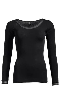 Juliana Langærmet T-shirt, Black, 36
