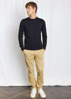 Jupiter Regular Fit Striktrøje, Black, XL