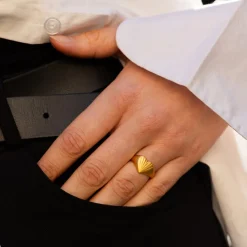 Just Love Ring, Gold Plated, 54