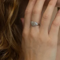 Just Love Ring, Rhodinated Silver, 54