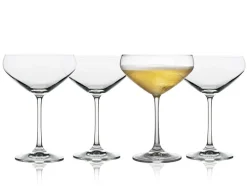 Juvel 4-pak Champagneskål, Klar, 34 cl