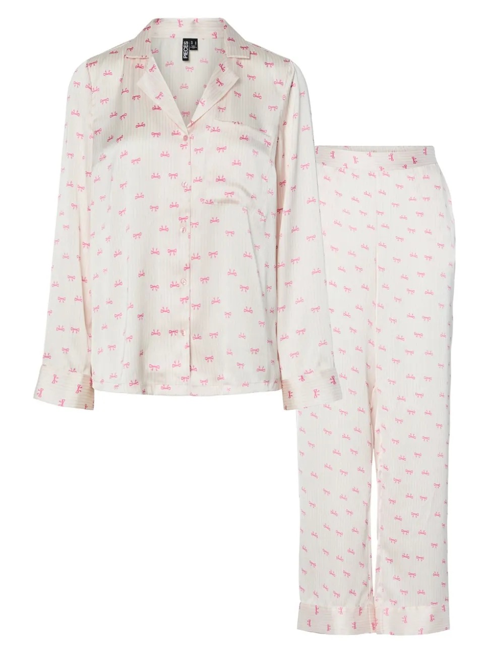 Jytte Xmas Satin Natsæt, Pinkesque, M