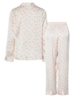 Jytte Xmas Satin Natsæt, Pinkesque, M