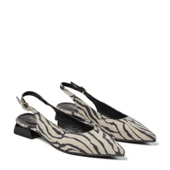 Kala Slingback Ballerinasko, Zebra Satin, 39