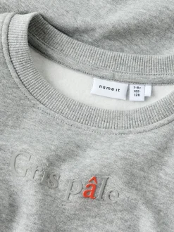 Kalas Sweatshirt, Grey Melange, 122-128 cm