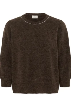 KAmeridith Striktrøje, Black Coffee, XL