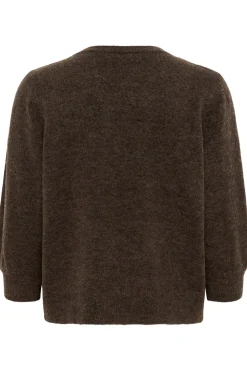 KAmeridith Striktrøje, Black Coffee, XL