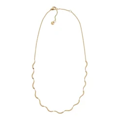 Kariana Waves Halskæde, Guld, 40,7+5,5 cm