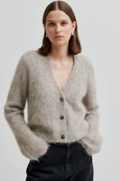 Karla Knit Cardigan, Pumice Stone, M