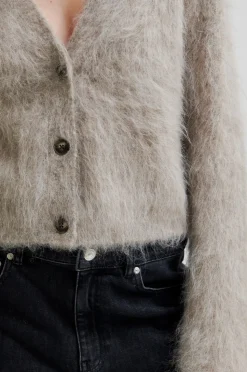 Karla Knit Cardigan, Pumice Stone, M