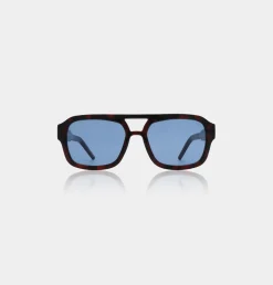 Kaya Solbriller, Demi Tortoise (Blue Lens)