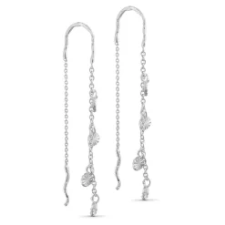 Kæde Øreringe, Silverplated