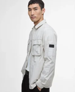 Kenneth Garment Dye Overshirt, Mist, S