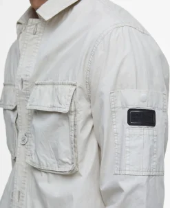 Kenneth Garment Dye Overshirt, Mist, S